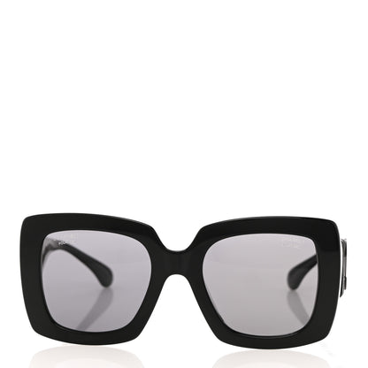 Chanel Acetate Calfskin Square Sunglasses 5474-Q-A Black 2 of 8