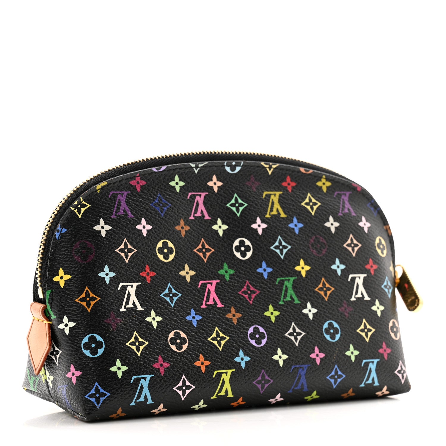 Louis Vuitton Monogram Multicolor Cosmetic Pouch Black Grenade 3 of 9