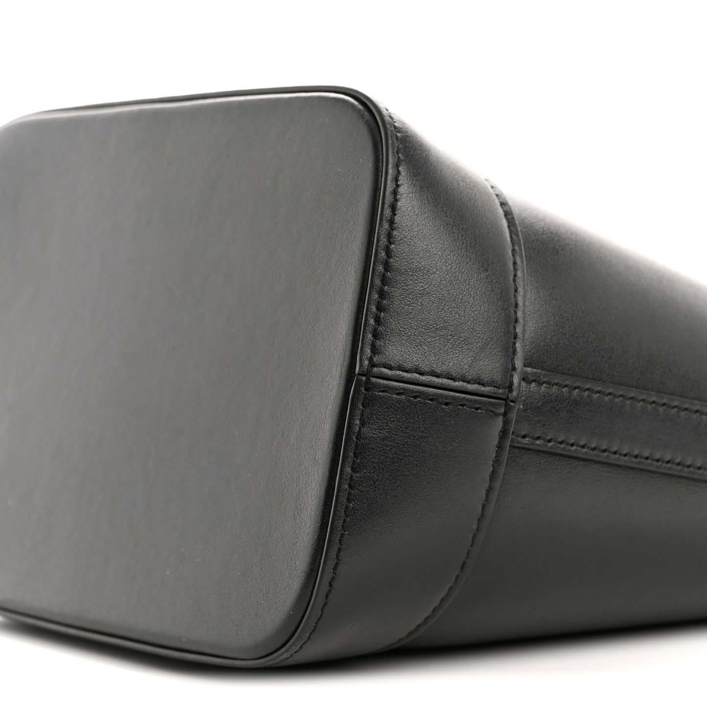 Smooth Calfskin Small Cuir Triomphe Bucket Bag Black