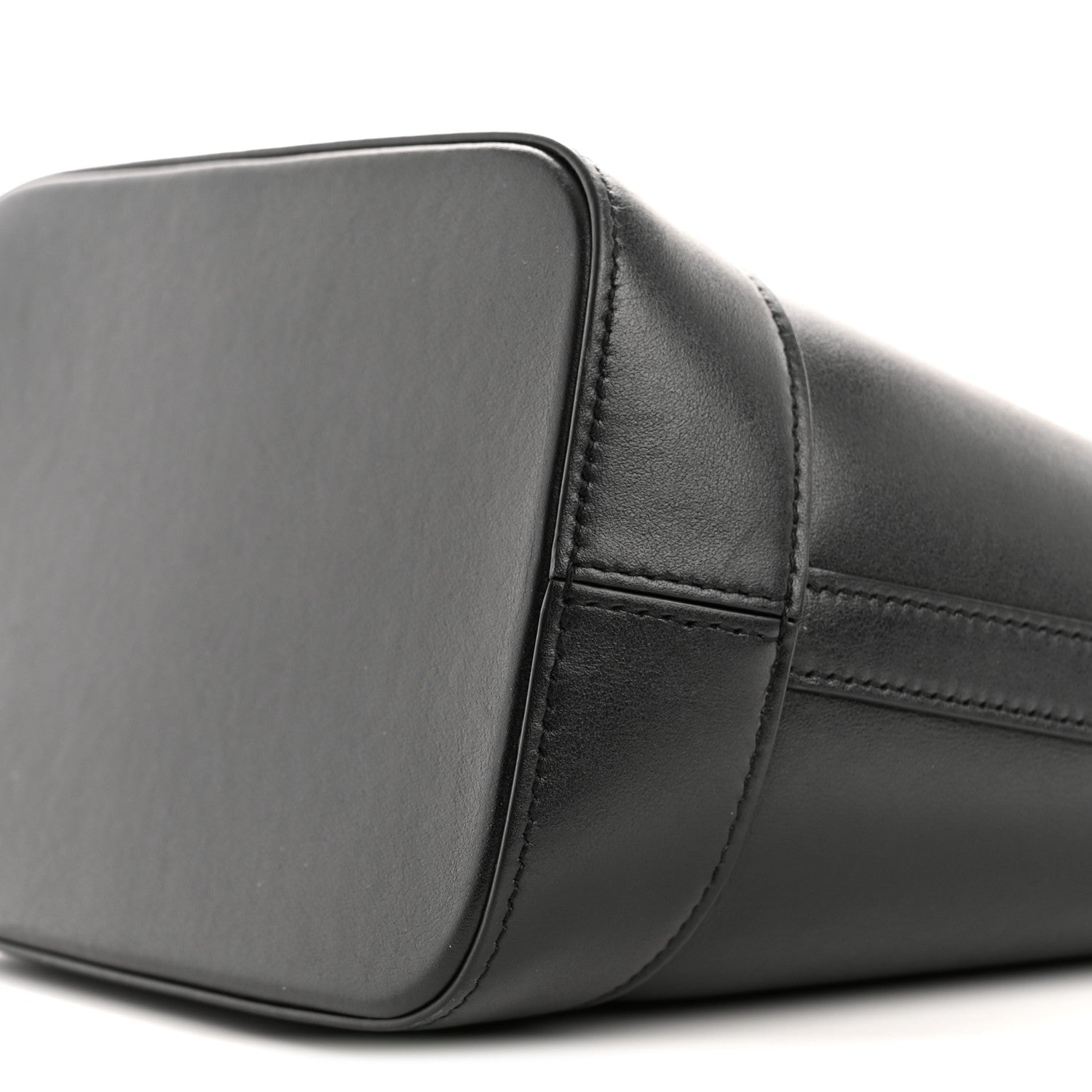 Celine Smooth Calfskin Small Cuir Triomphe Bucket Bag Black 11 of 14