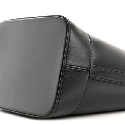 Celine Smooth Calfskin Small Cuir Triomphe Bucket Bag Black 11 of 14