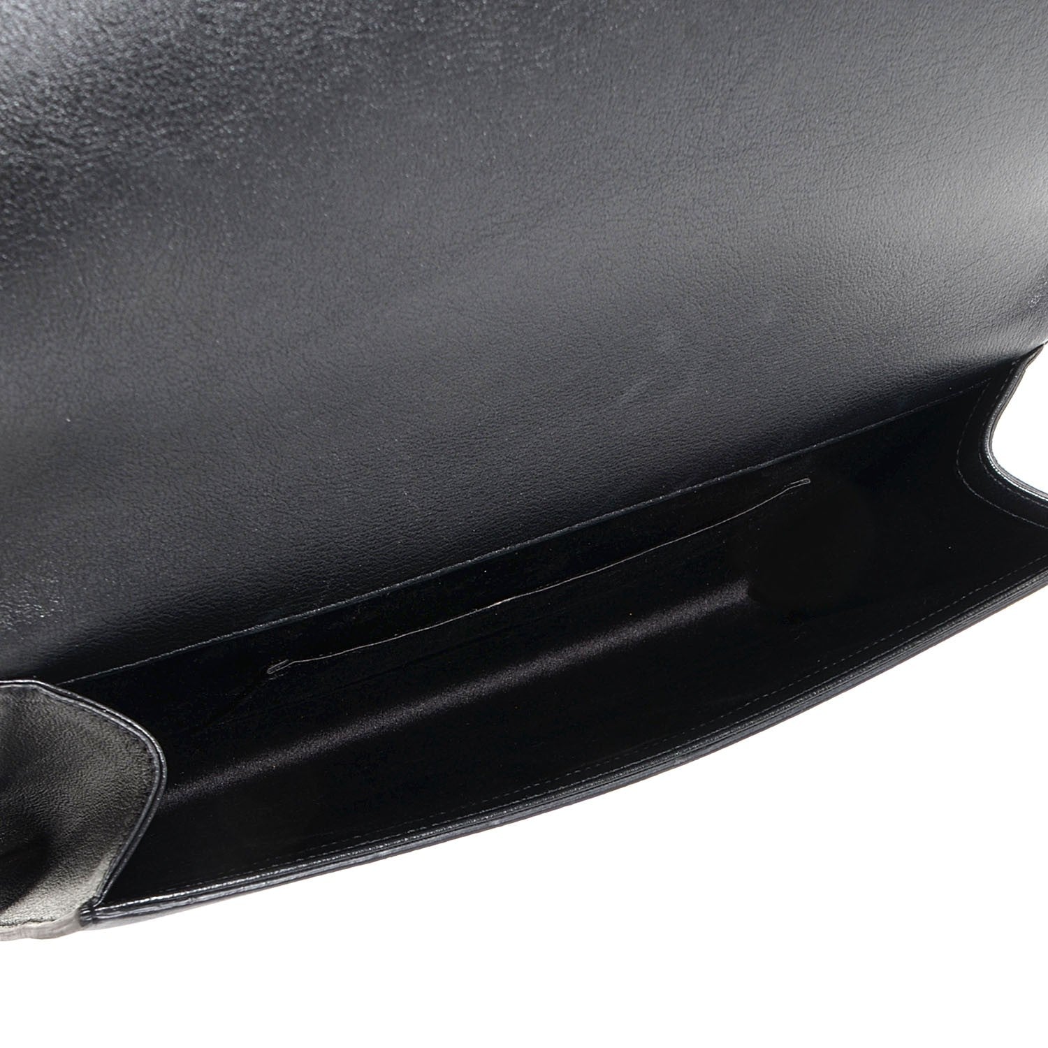 Saint Laurent Calfskin Monogram Large Belle De Jour Clutch Black 5 of 7