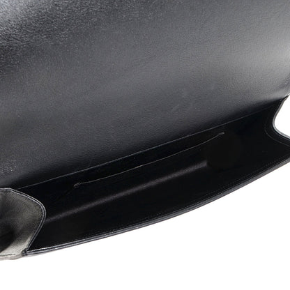 Saint Laurent Calfskin Monogram Large Belle De Jour Clutch Black 5 of 7