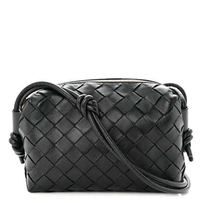 Bottega Veneta Nappa Intrecciato Mini Loop Camera Bag Black 1 of 10