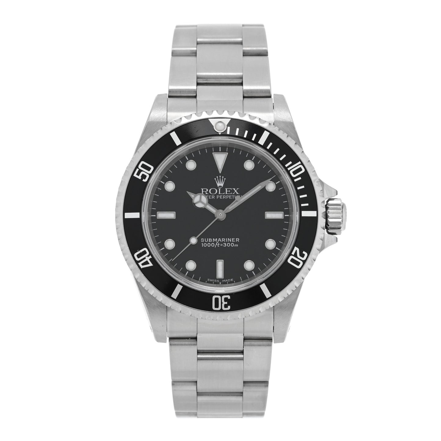Stainless Steel 40mm Oyster Perpetual Submariner Watch Black 14060M