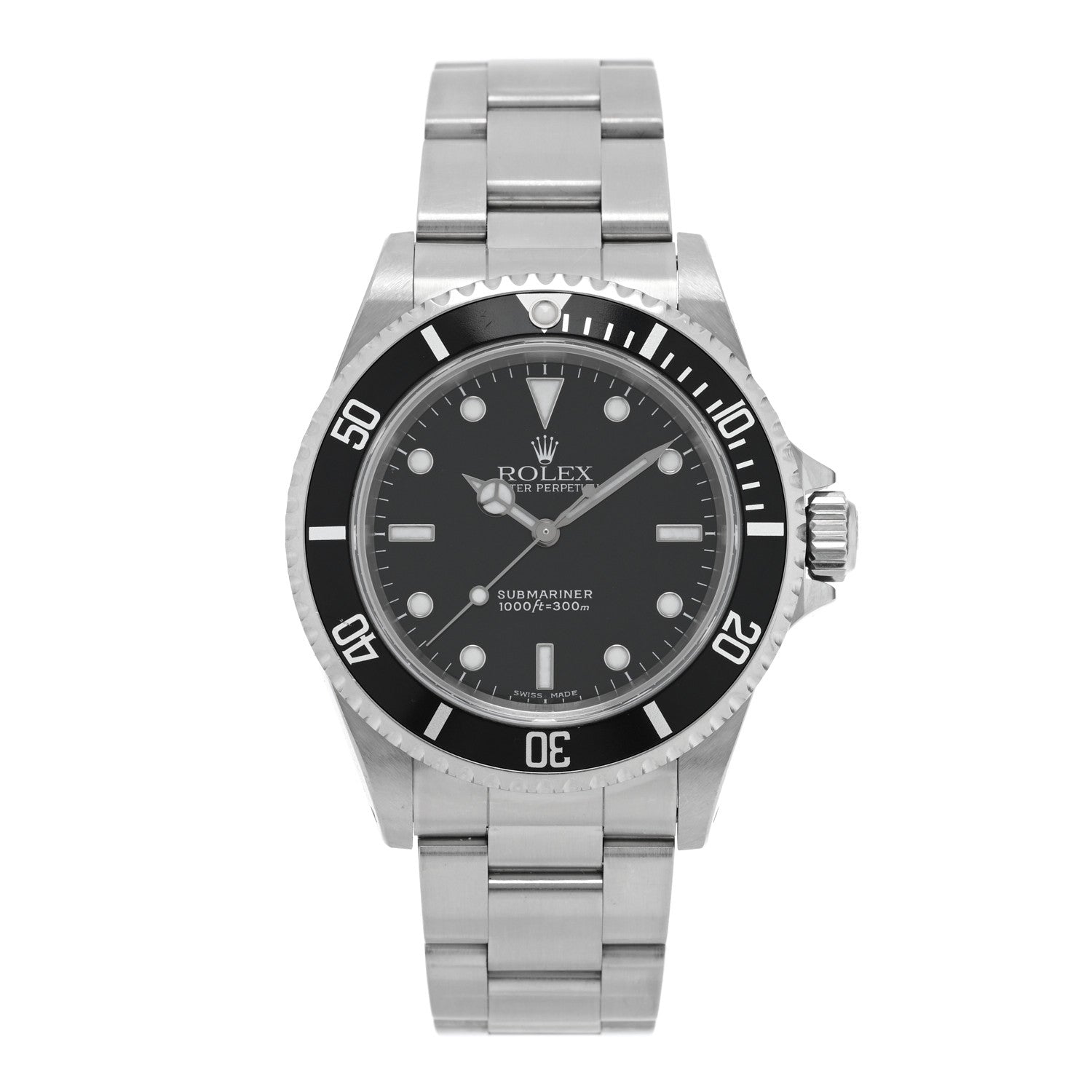 Rolex Stainless Steel 40mm Oyster Perpetual Submariner Watch Black 14060M 1 of 4