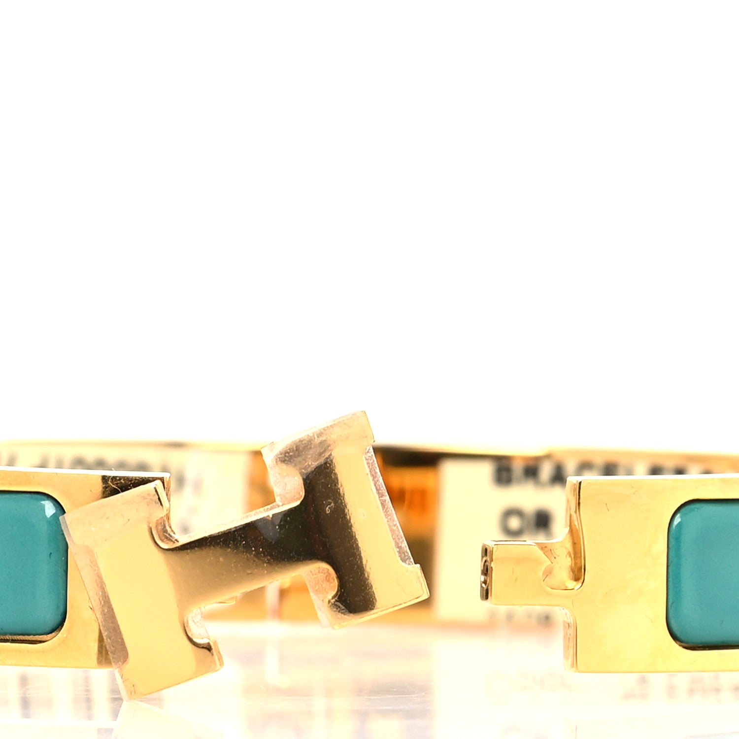 Hermes Enamel Narrow Clic Clac H Bracelet PM Emeraude 4 of 5
