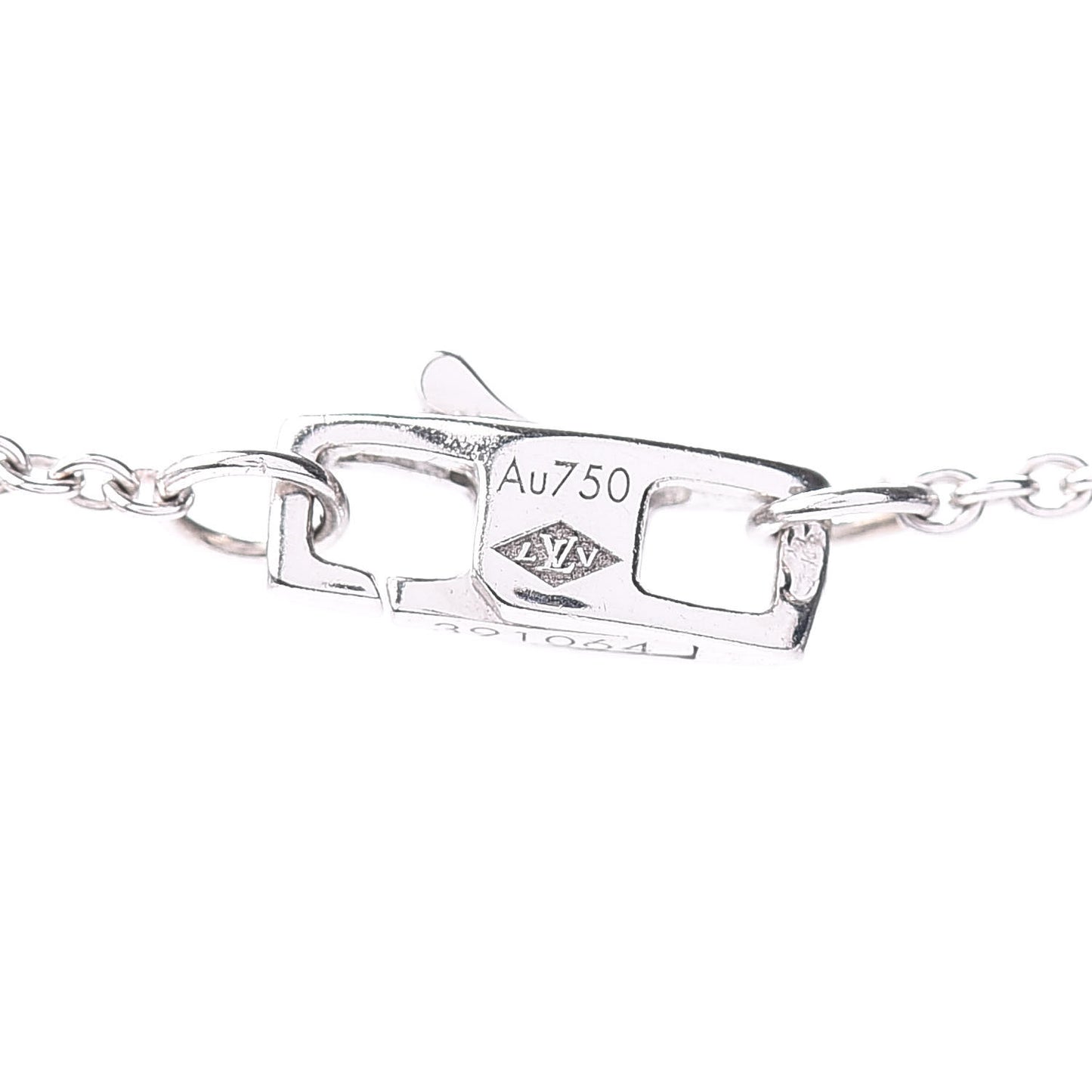 18K White Gold Empreinte Pendant Necklace