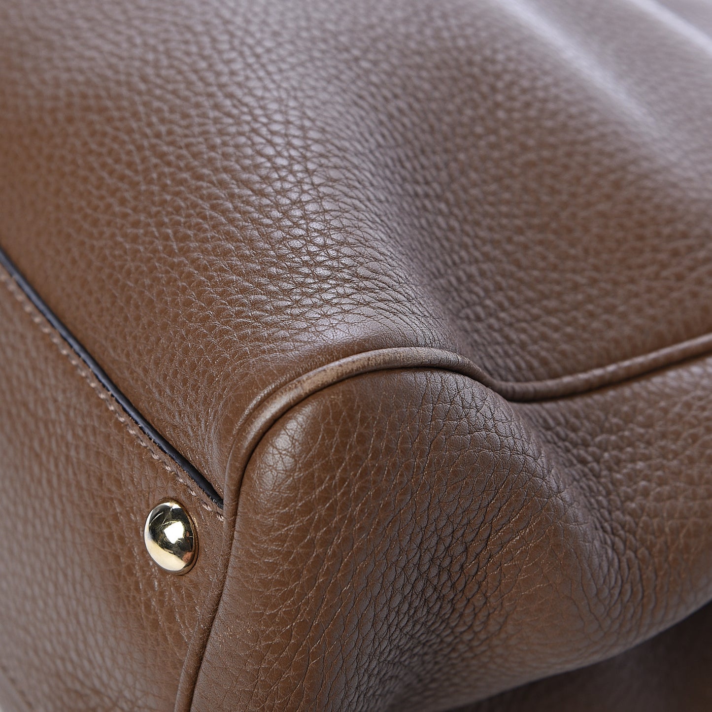 Calfskin Small Bamboo Shopper Tote Acero