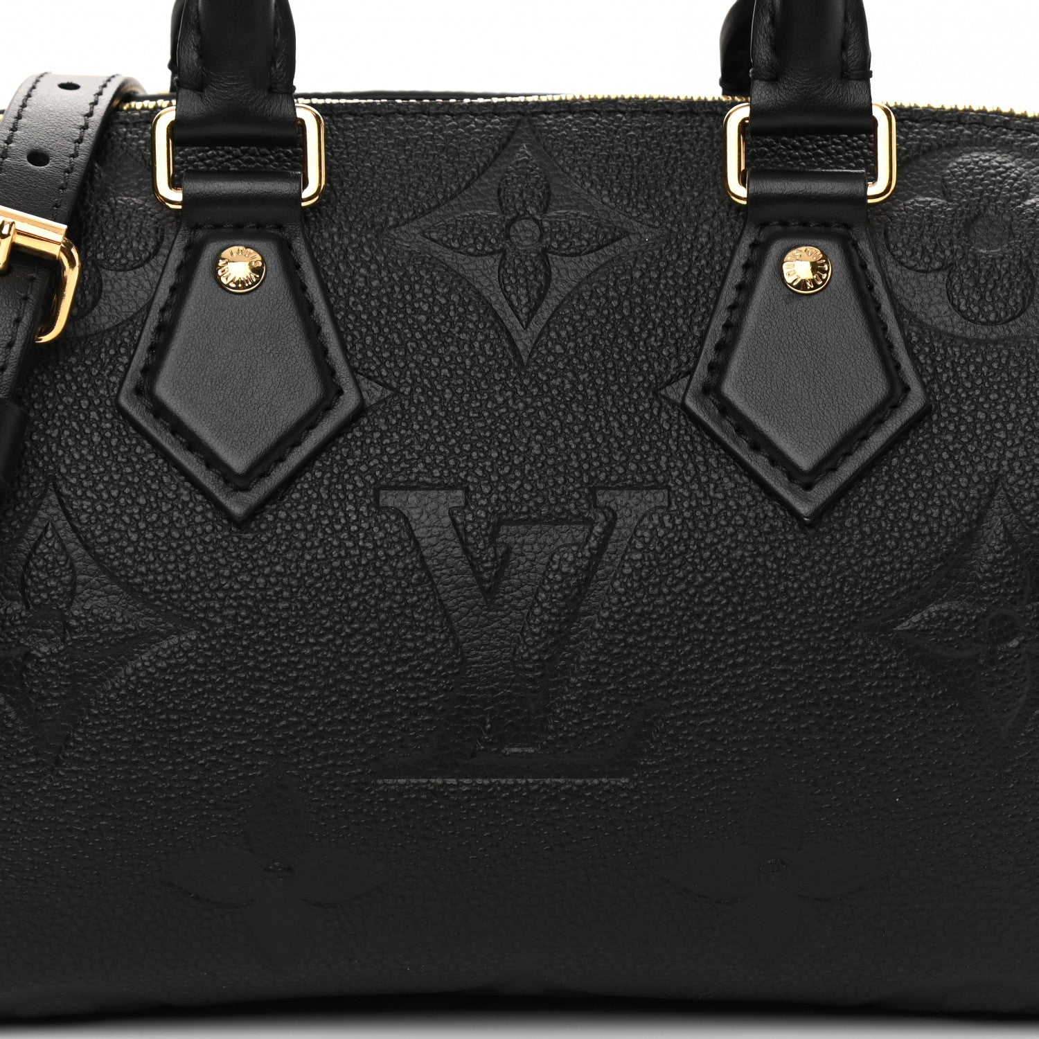 Louis Vuitton Empreinte Monogram Giant Speedy Bandouliere 20 Black 8 of 11