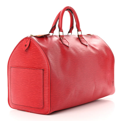 Louis Vuitton Epi Speedy 40 Castillan Red 3 of 15
