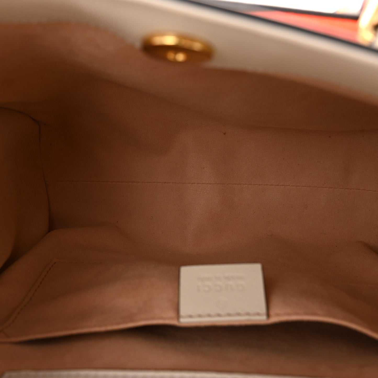 Wonka Grain Calfskin Small Diana Tote Bag Mystic White Orange Fluo