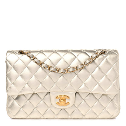 Chanel Metallic Lambskin Quilted Medium Double Flap Gold 1 of 11