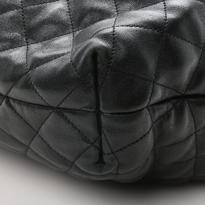 Saint Laurent Lambskin Quilted Maxi Icare Shopping Tote Black 10 of 10