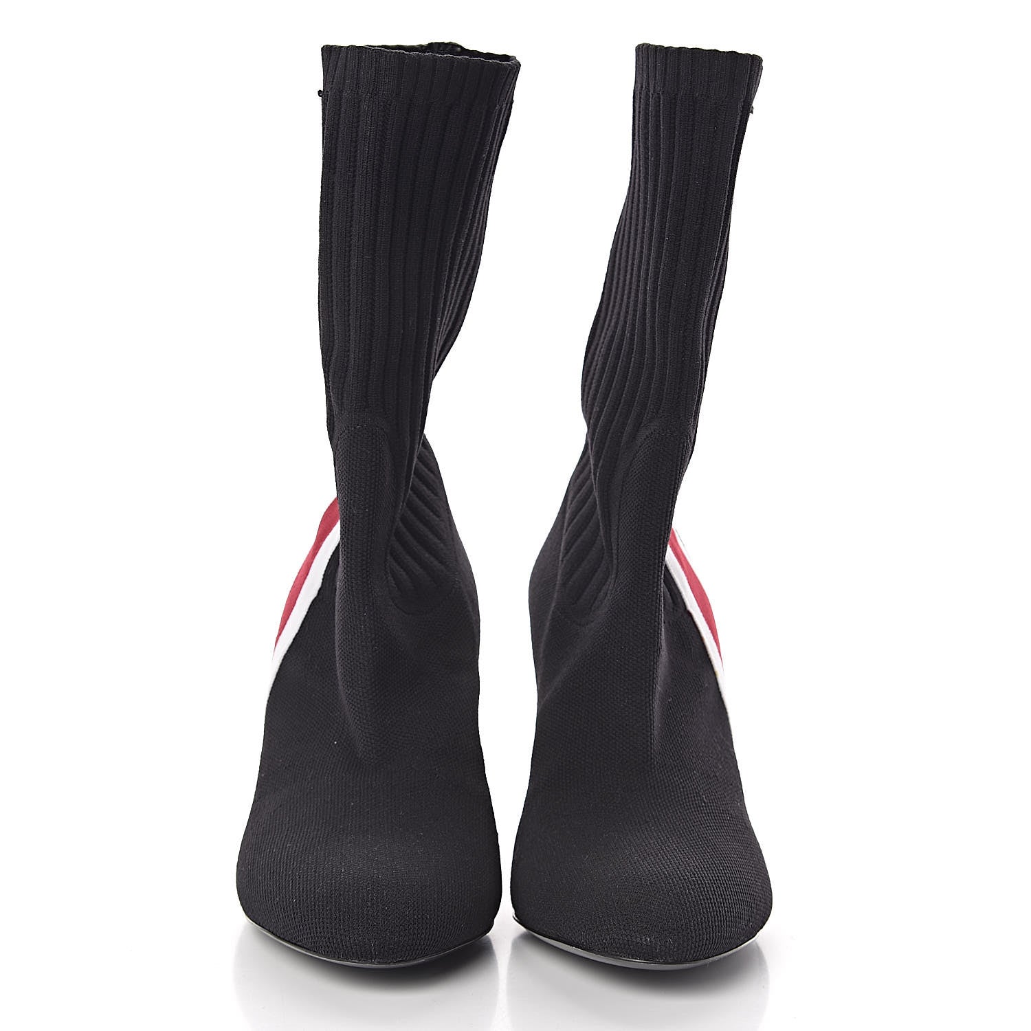 Louis Vuitton Stretch Fabric Heart Sock Ankle Boots 38 Black 2 of 9
