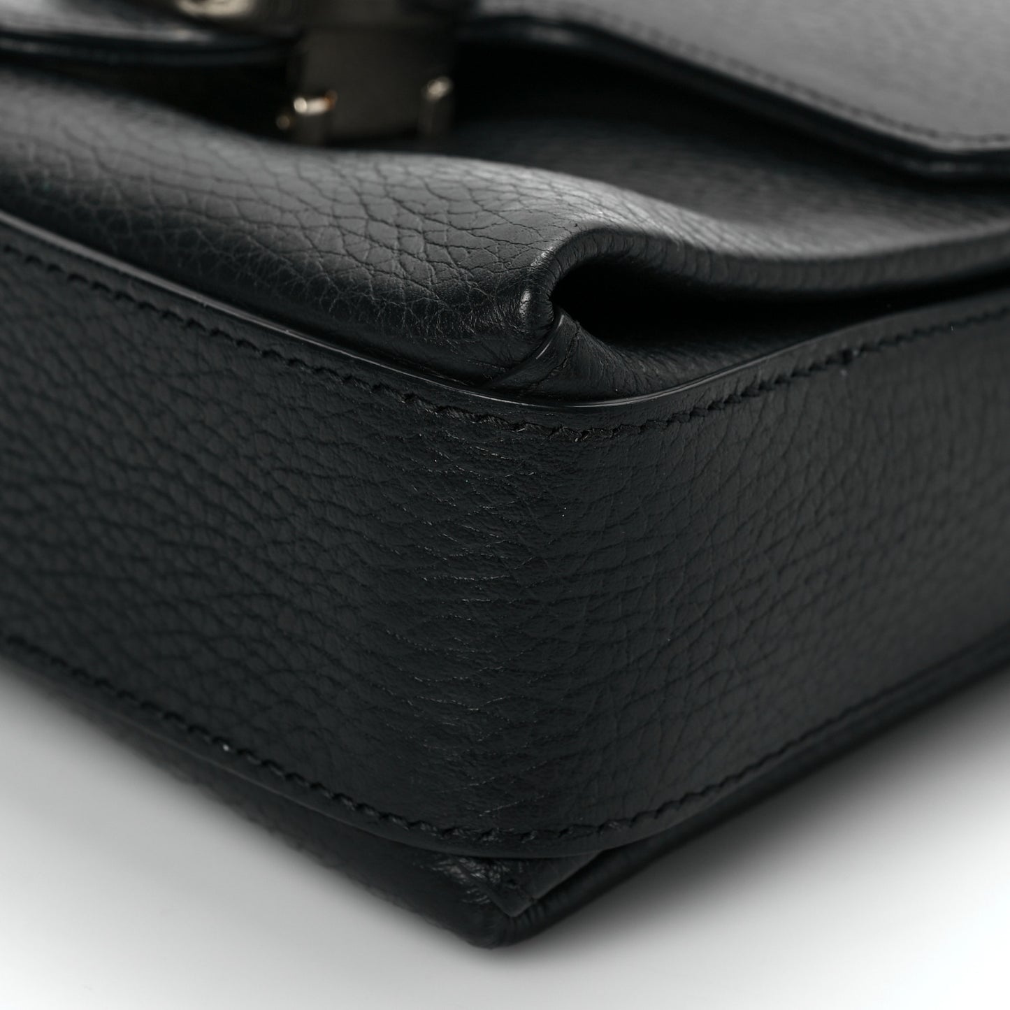 Dollar Calfskin Interlocking G Crossbody Bag Black