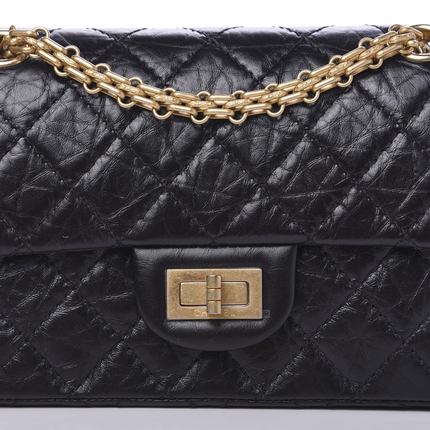 Chanel Aged Calfskin Quilted 2.55 Reissue Mini Flap Black 11 of 11