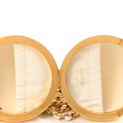 Chanel Lambskin CC Sphere Minaudiere Chain Clutch White 5 of 10