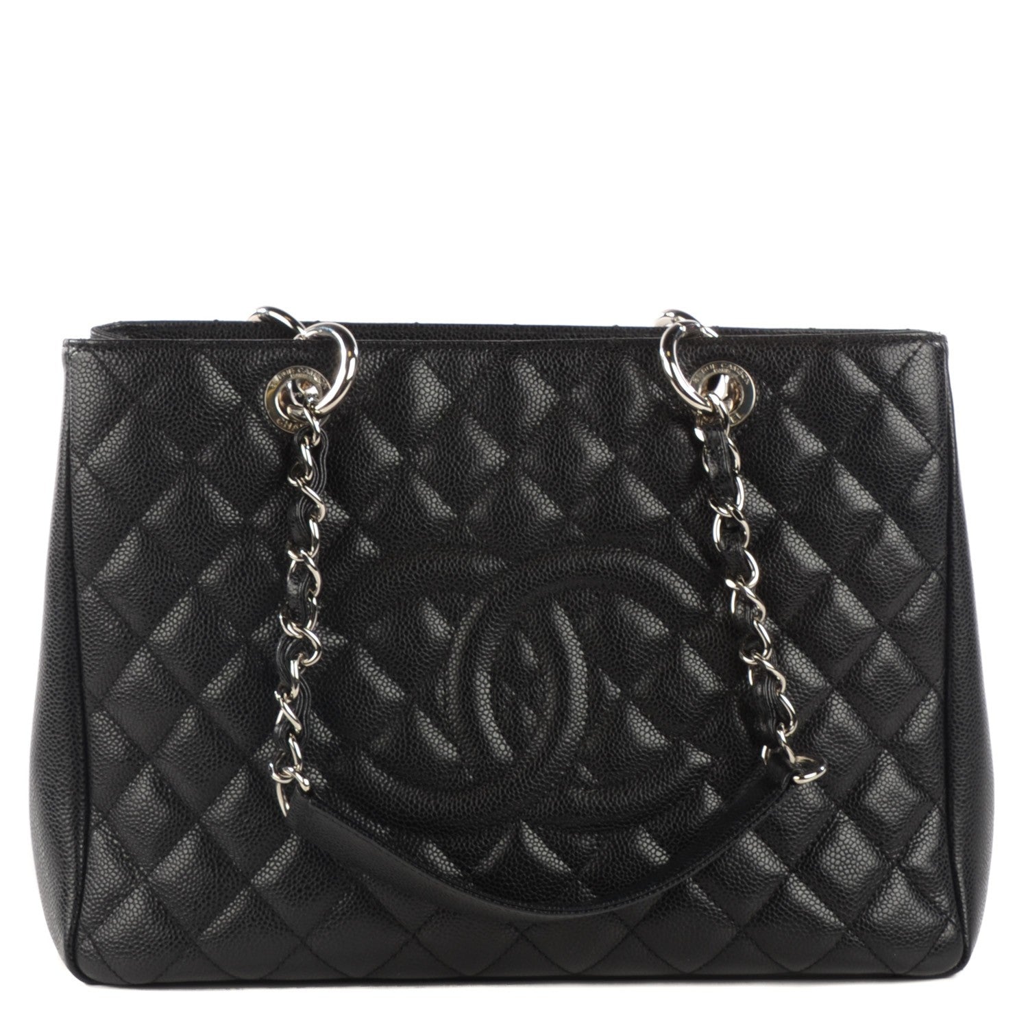 Chanel Caviar Quilted Grand Shopping Tote GST Black 1 of 7