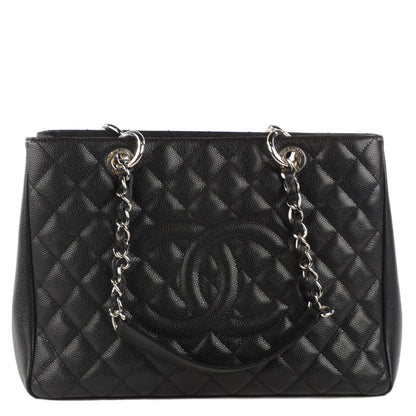 Chanel Caviar Quilted Grand Shopping Tote GST Black 1 of 7