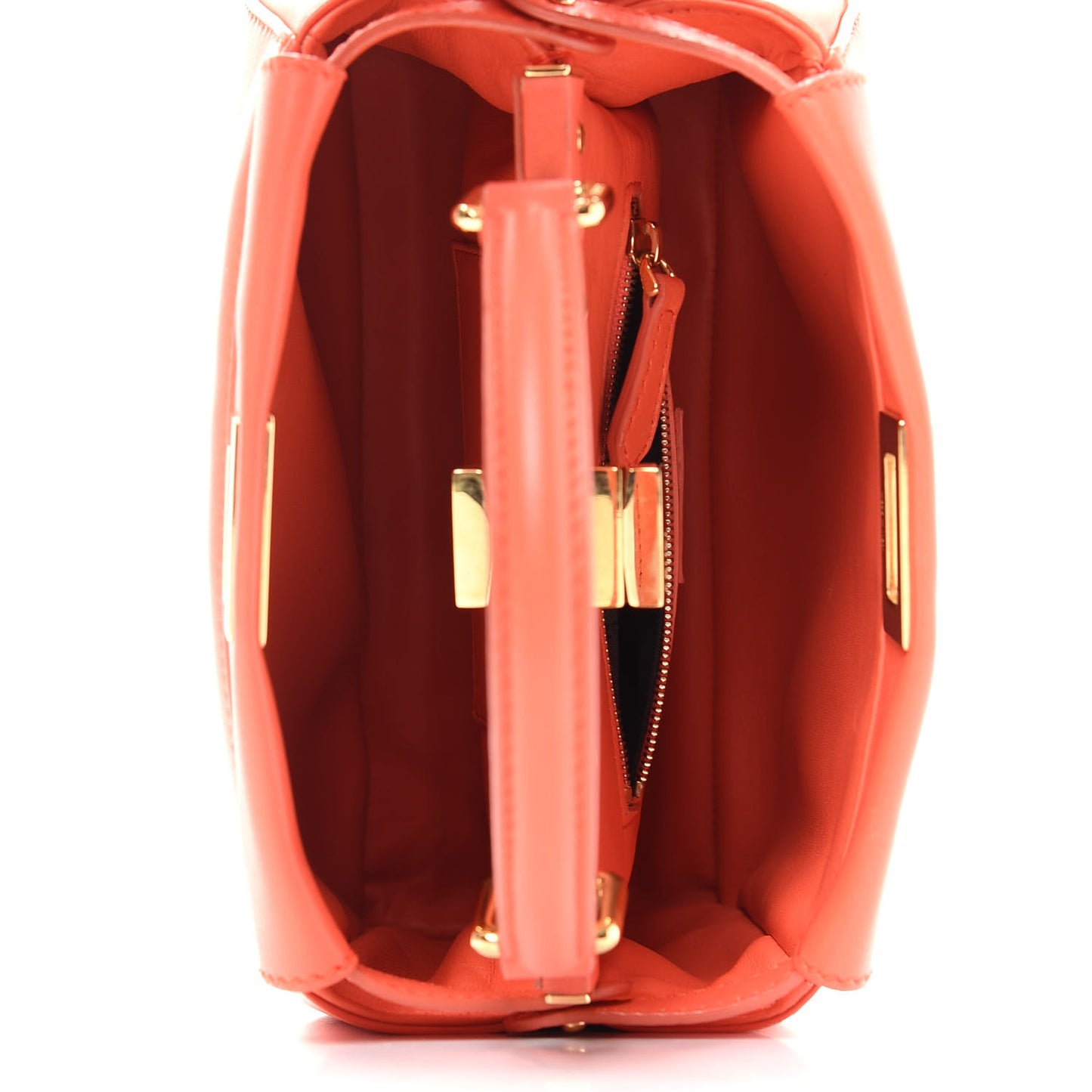 Nappa Mini Peekaboo Iconic Satchel Azalea