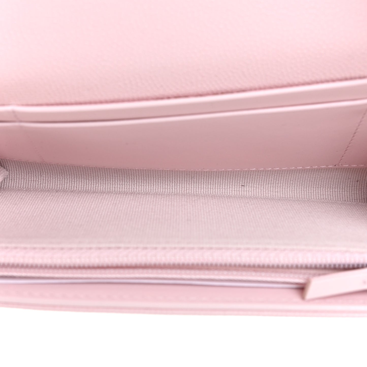 Caviar Quilted Crystal CC Large Gusset Flap Wallet Pink