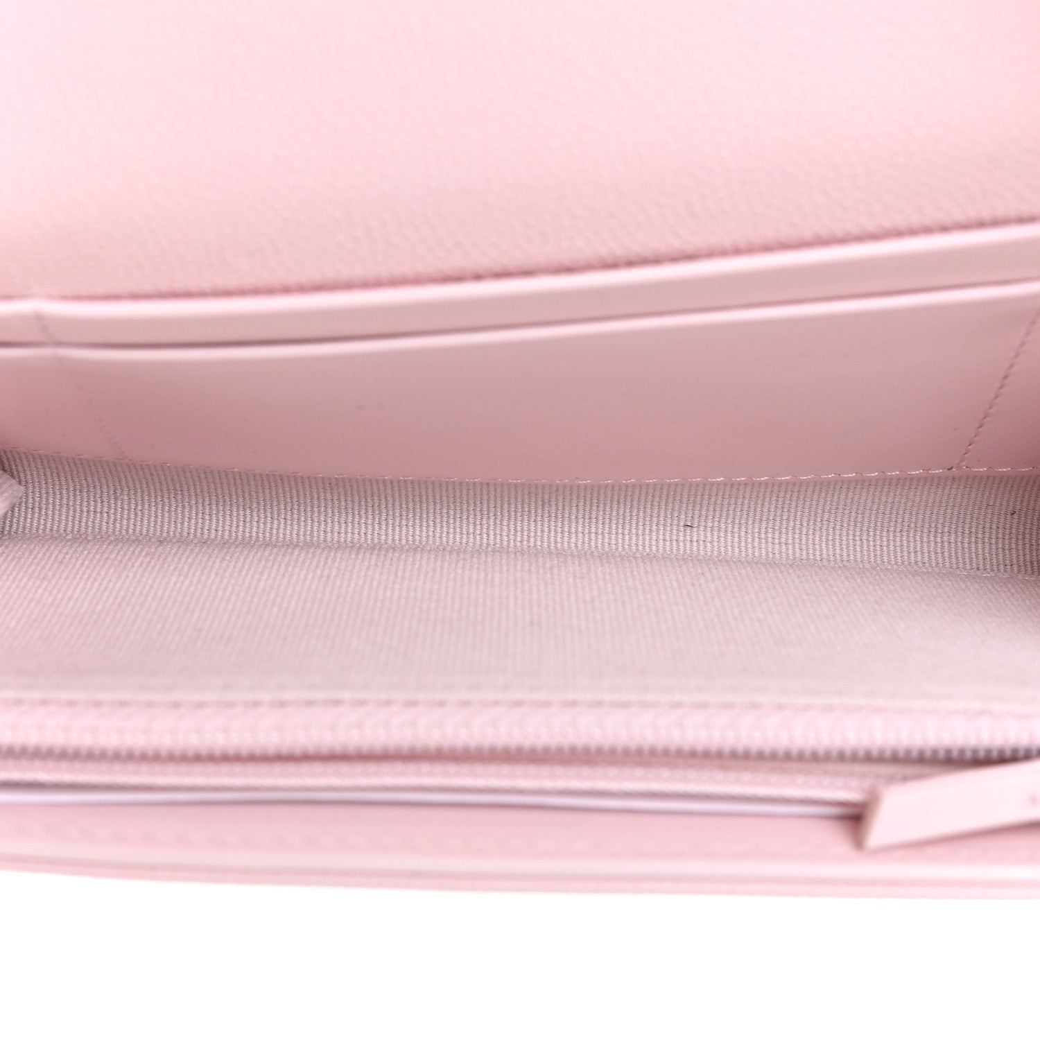 Chanel Caviar Quilted Crystal CC Large Gusset Flap Wallet Pink 5 of 11