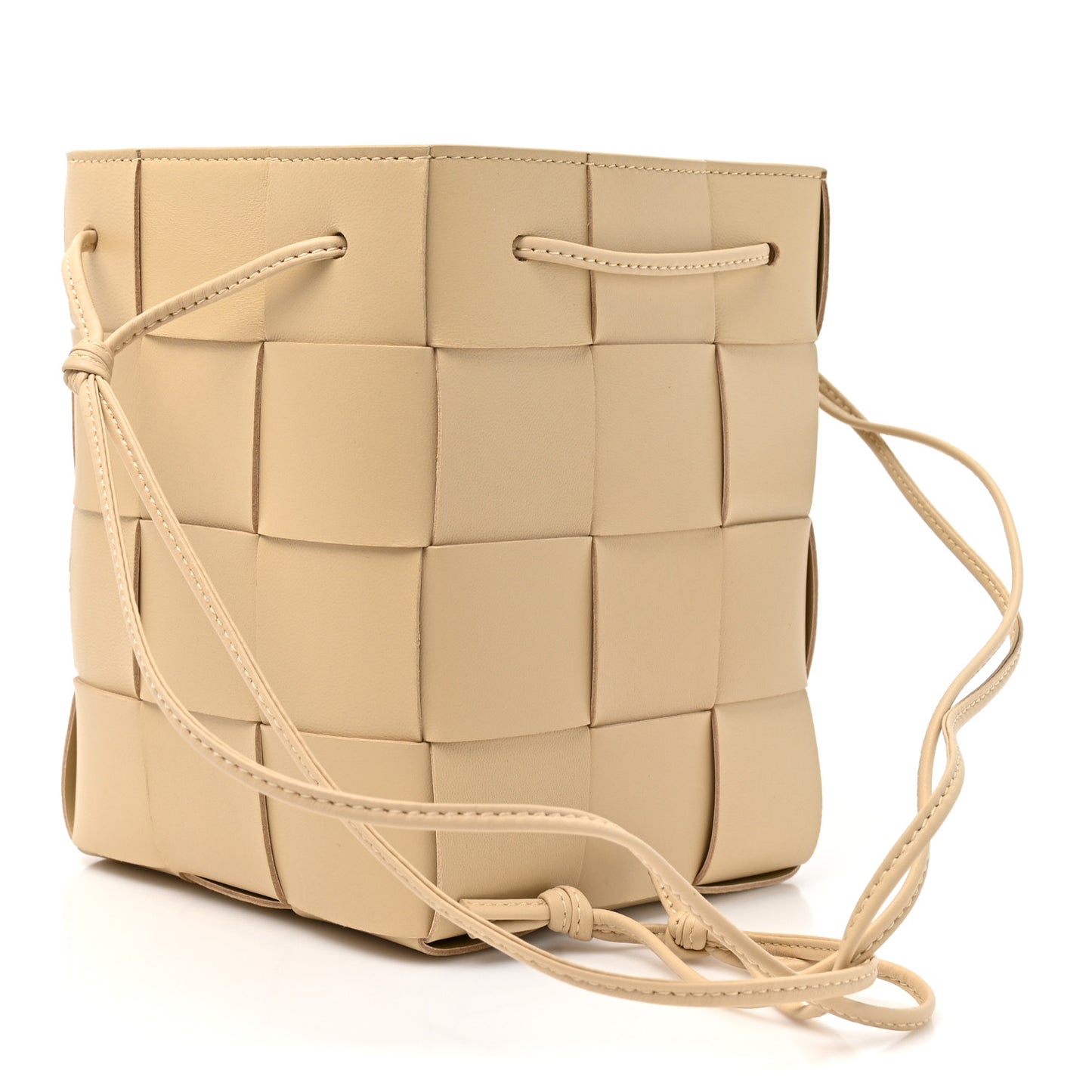 Nappa Maxi Intrecciato Small Cassette Bucket Bag Porridge