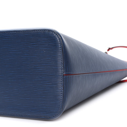 Louis Vuitton Epi Neverfull MM Indigo Coquelicot 9 of 10