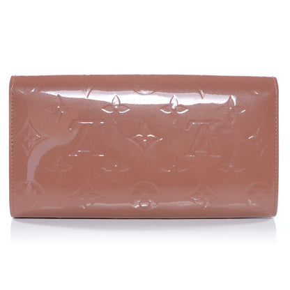 Louis Vuitton Vernis Sarah Wallet Rose Velours 3 of 8