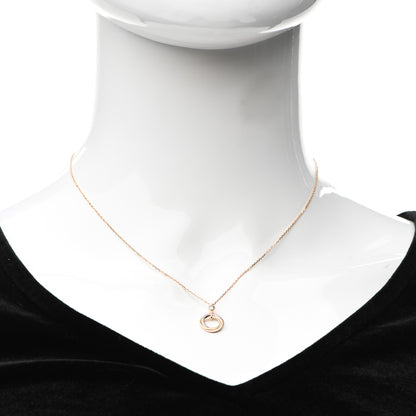 Cartier 18K Pink Yellow White Gold Diamond Trinity Pendant Necklace 2 of 5