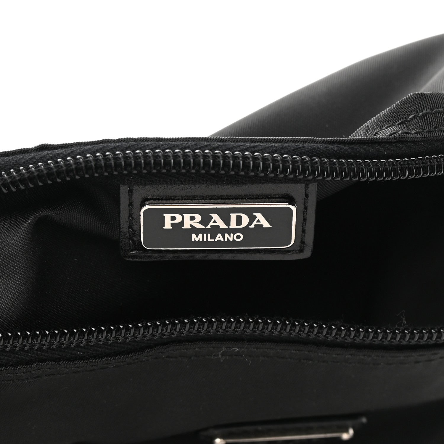 Prada Nylon Vela Cosmetic Pouch Black 6 of 10