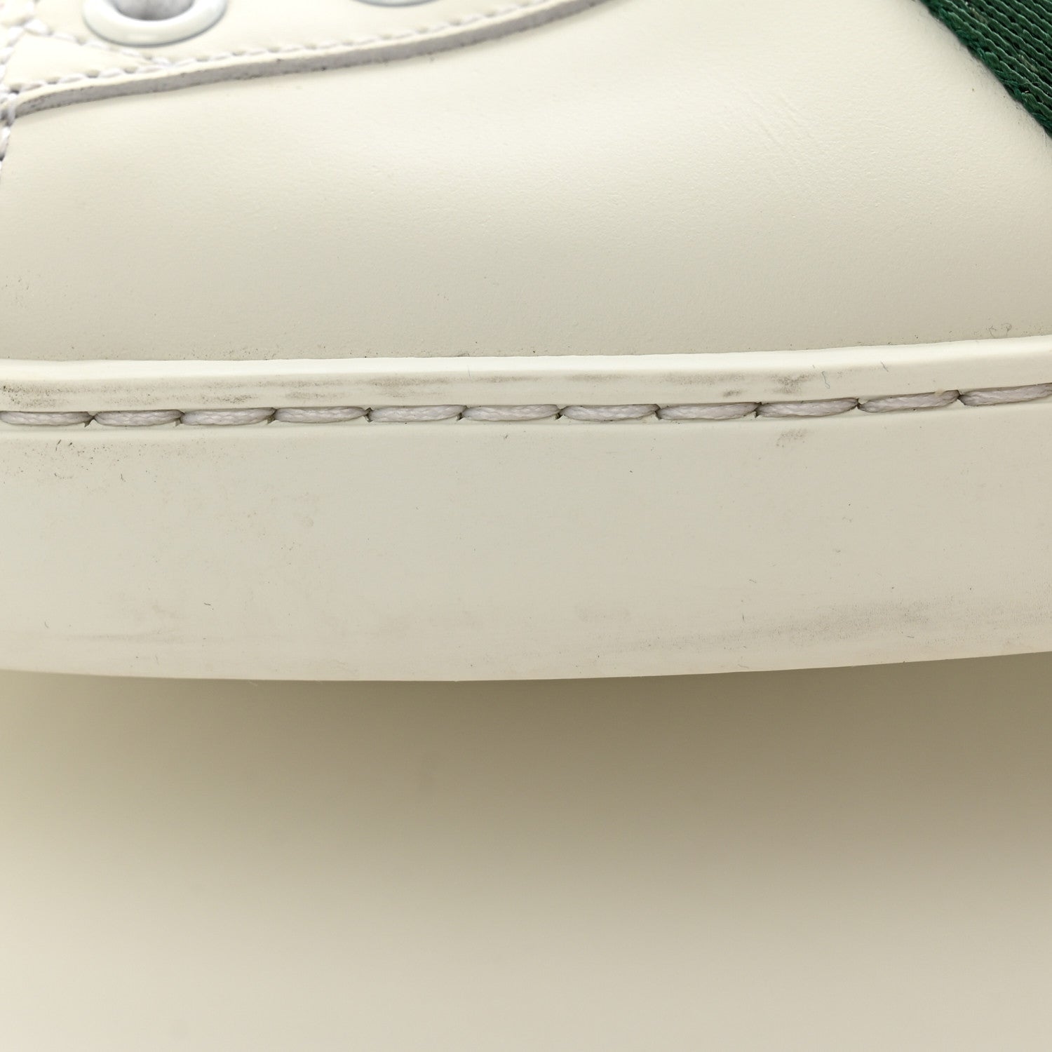 Gucci Calfskin Web Heart Embroidered Womens Ace Sneakers 38 White 11 of 12