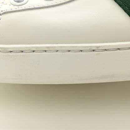 Gucci Calfskin Web Heart Embroidered Womens Ace Sneakers 38 White 11 of 12
