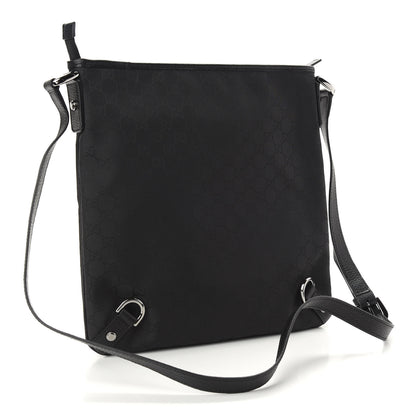 Gucci Nylon Monogram Abbey Messenger Bag Black 2 of 8