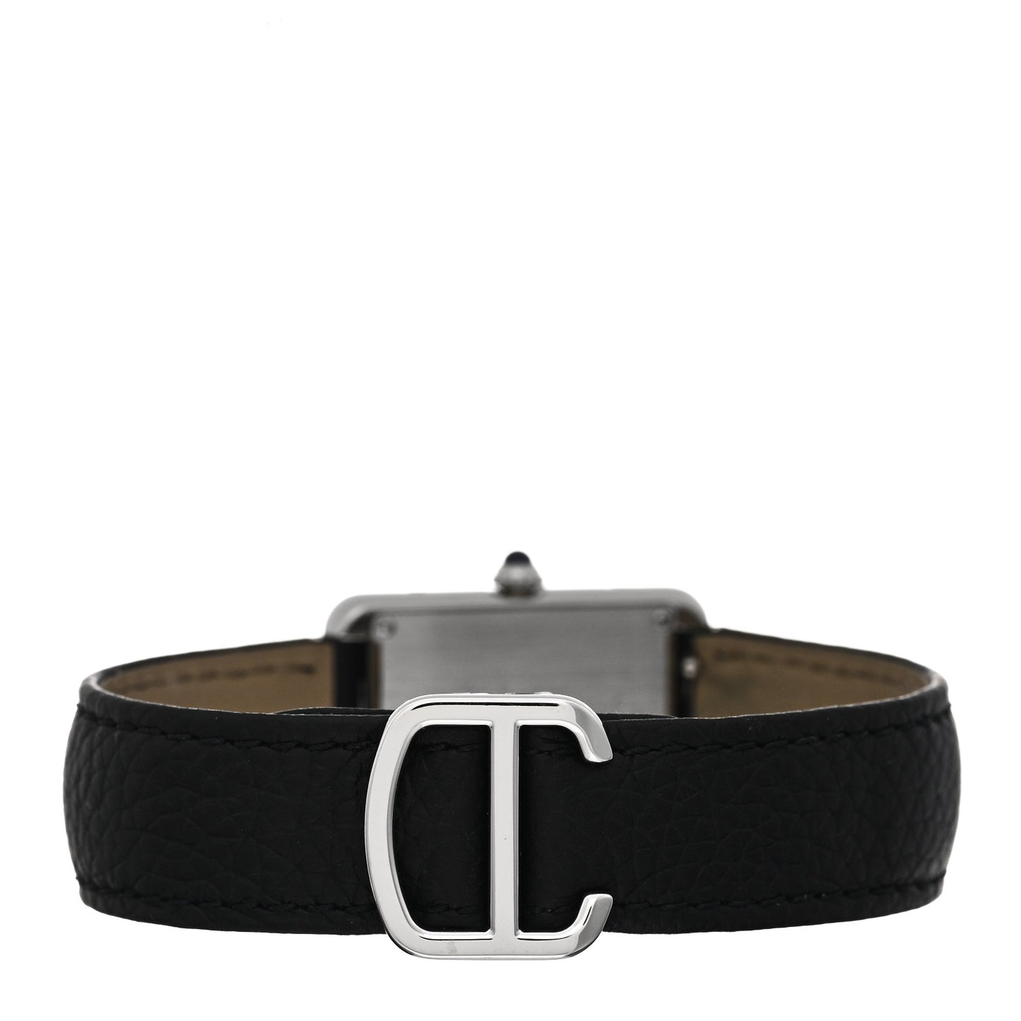 Stainless Steel Calfskin 24mm Tank Solo Quartz Watch