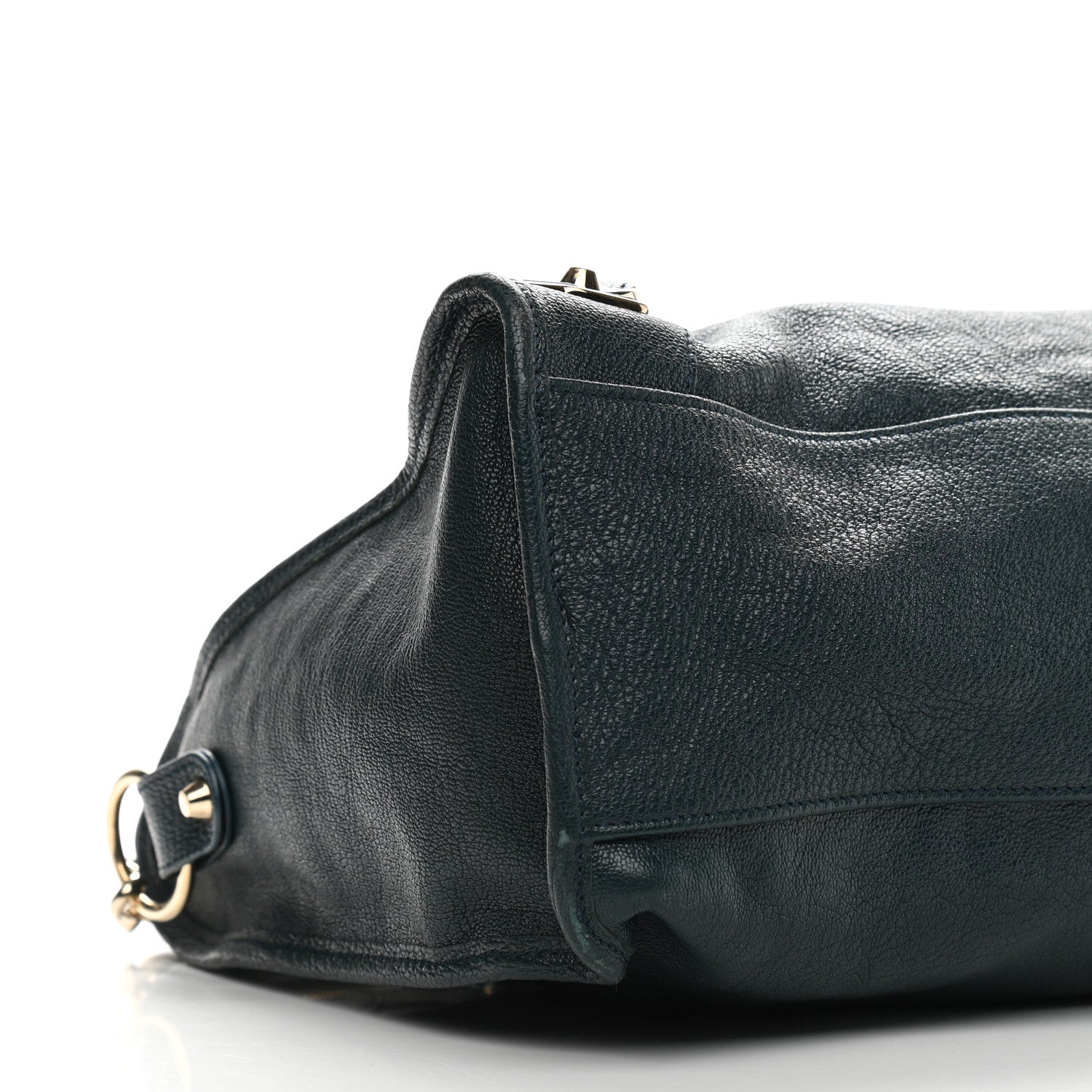 Balenciaga Chevre Gold Metallic Edge Hardware City Bleu Paon 8 of 9