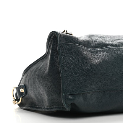 Balenciaga Chevre Gold Metallic Edge Hardware City Bleu Paon 8 of 9