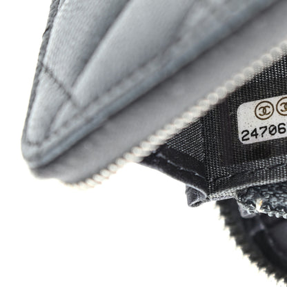 Chanel Metallic Caviar Quilted Medium Maxi CC Zip Around Wallet Black 8 of 9