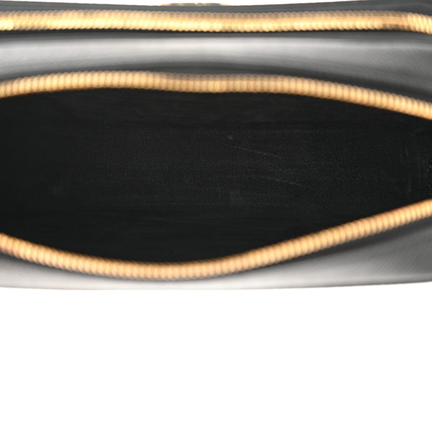 Grained Calfskin Caro Double Pouch Black