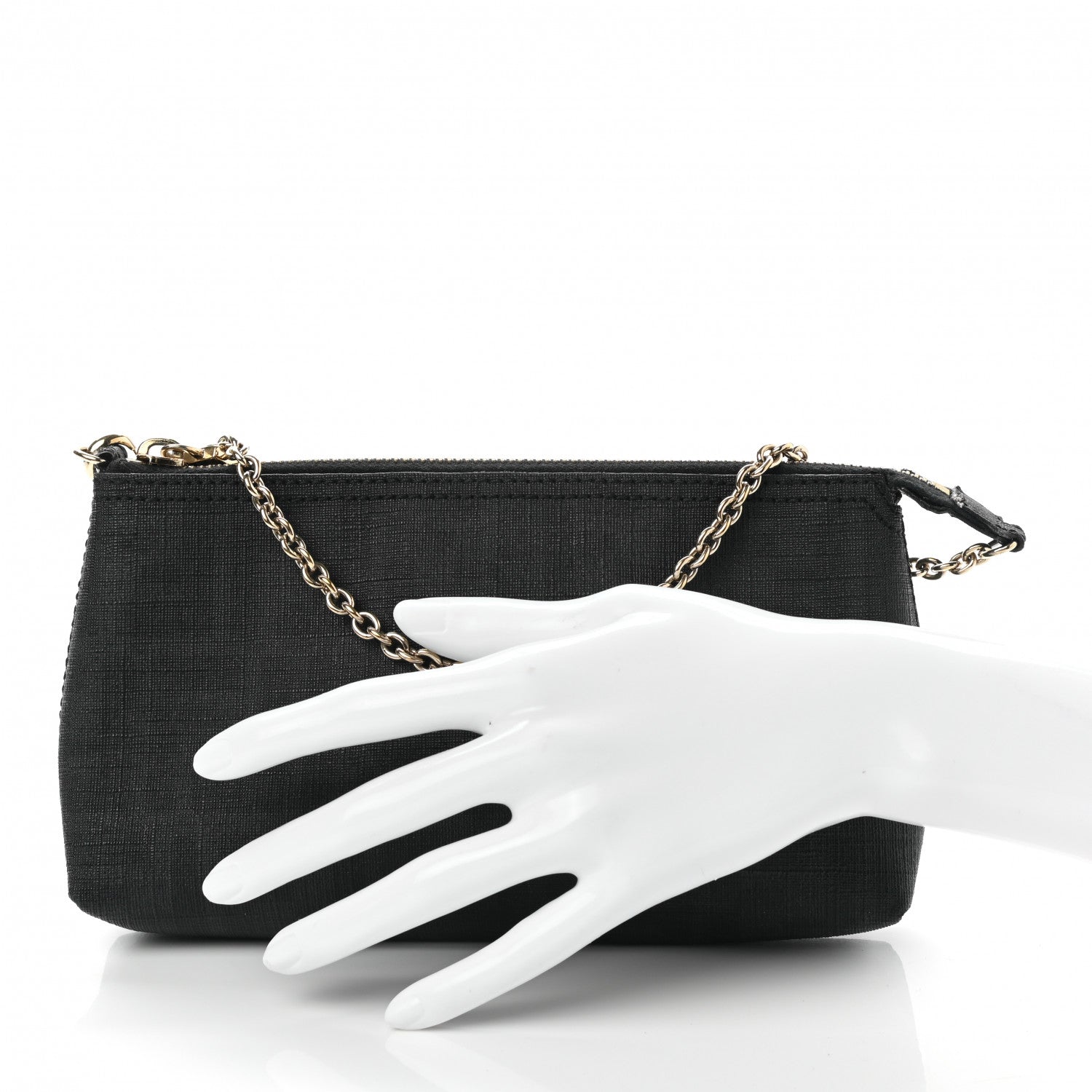 Fendi Zucca Spalmati Pochette Black 2 of 9