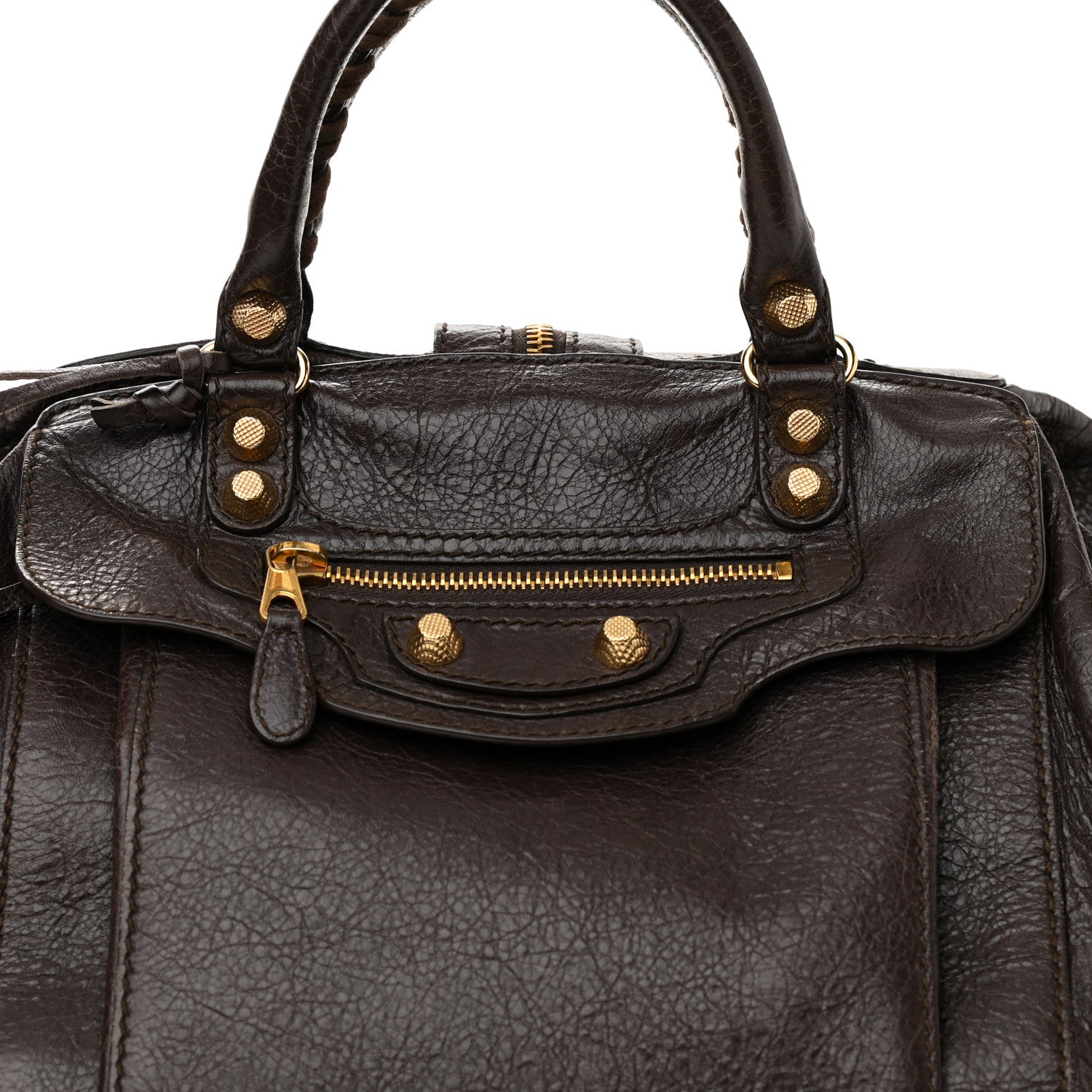 Balenciaga Agneau Giant 12 Gold Hardware Zip Traveler Backpack Charbon 7 of 10