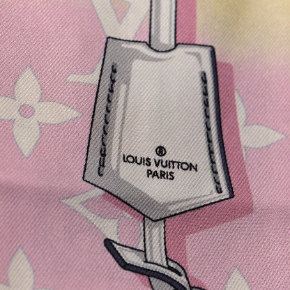 Louis Vuitton Silk Monogram Escale Confidential Bandeau Pink 3 of 10