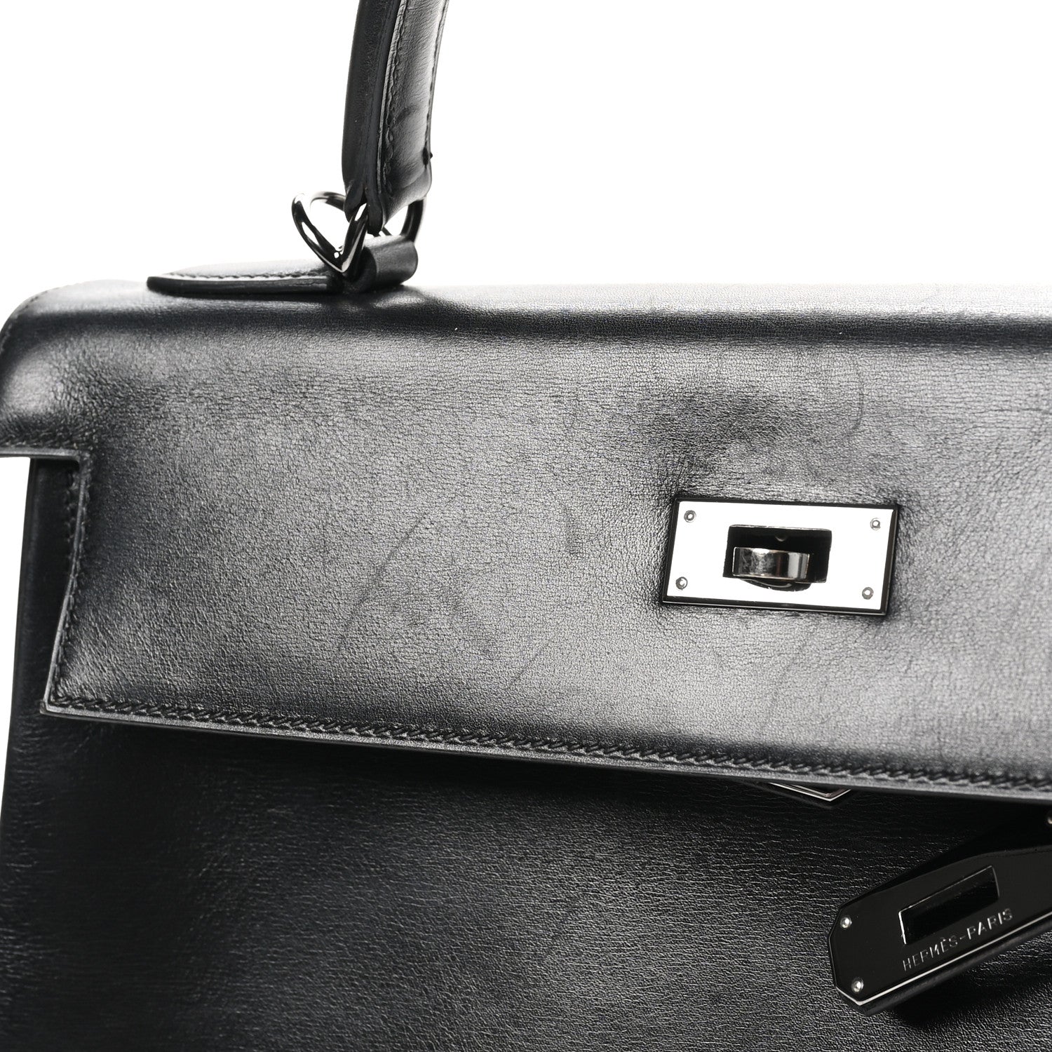 Hermes Box Kelly Retourne 32 Black 11 of 12