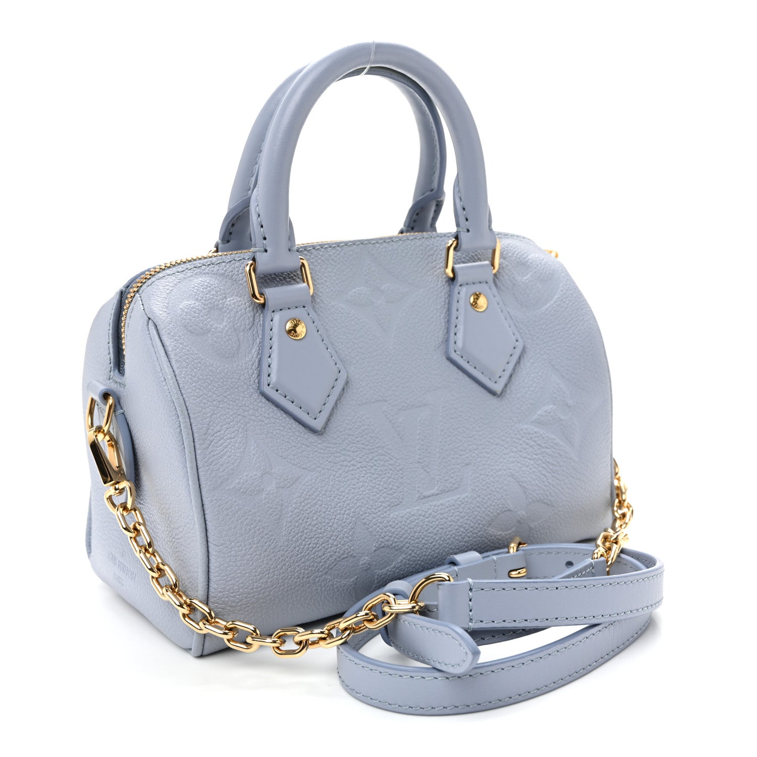 Louis Vuitton Empreinte Monogram Giant Speedy Bandouliere 20 Blue Hour 3 of 9