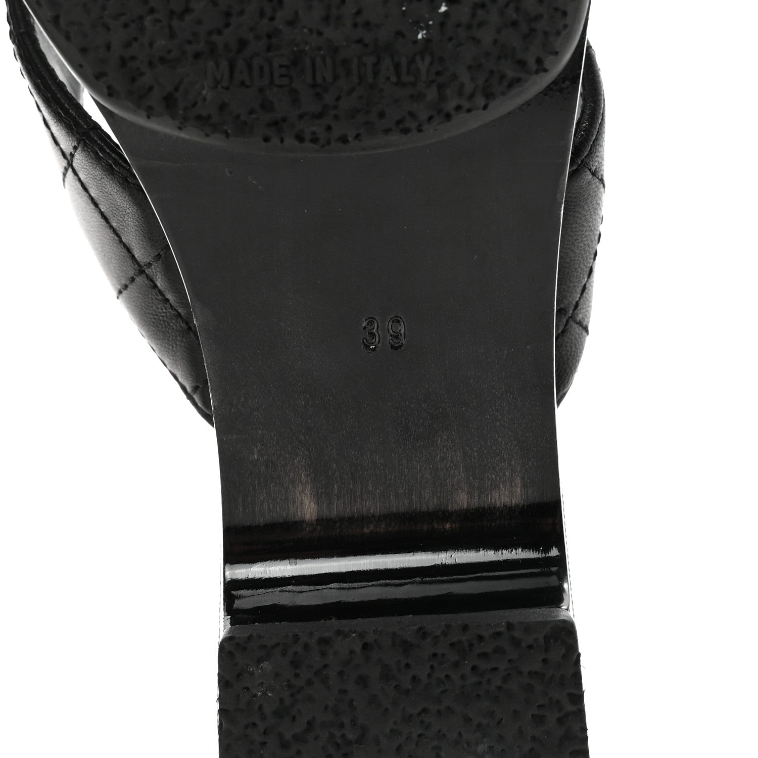 Chanel Lambskin Quilted Turnlock CC Platform Thong Sandals 39 Black 7 of 8