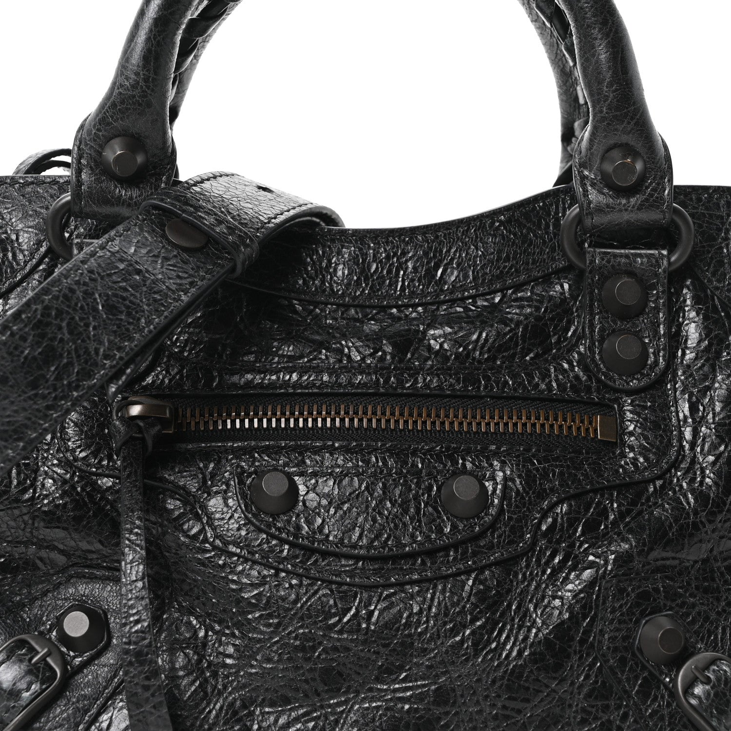Balenciaga Agneau Arena Classic Hardware Le City Mini Black 8 of 11