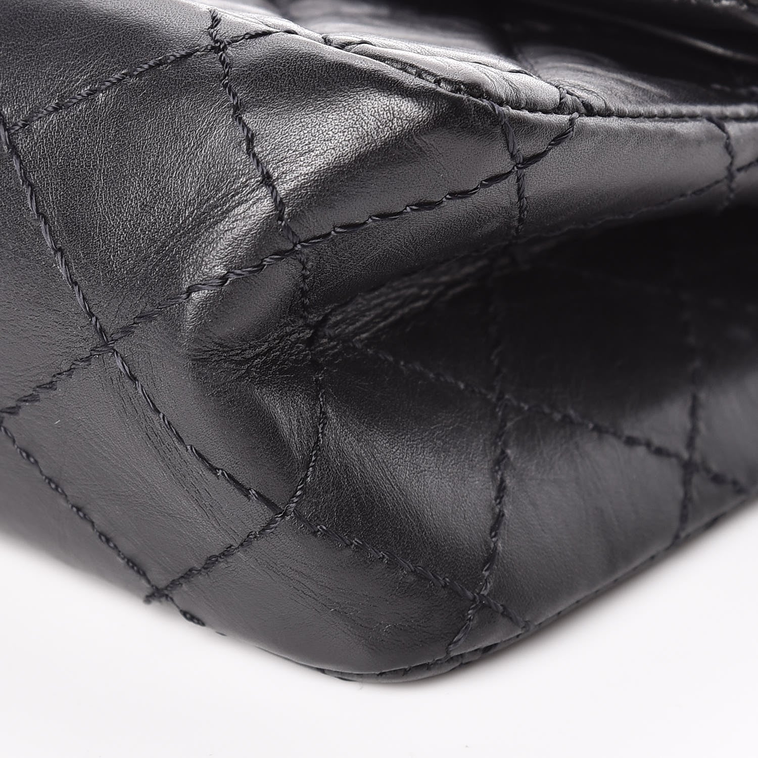 Chanel Aged Calfskin Quilted 2.55 Reissue 224 Flap Black 9 of 9