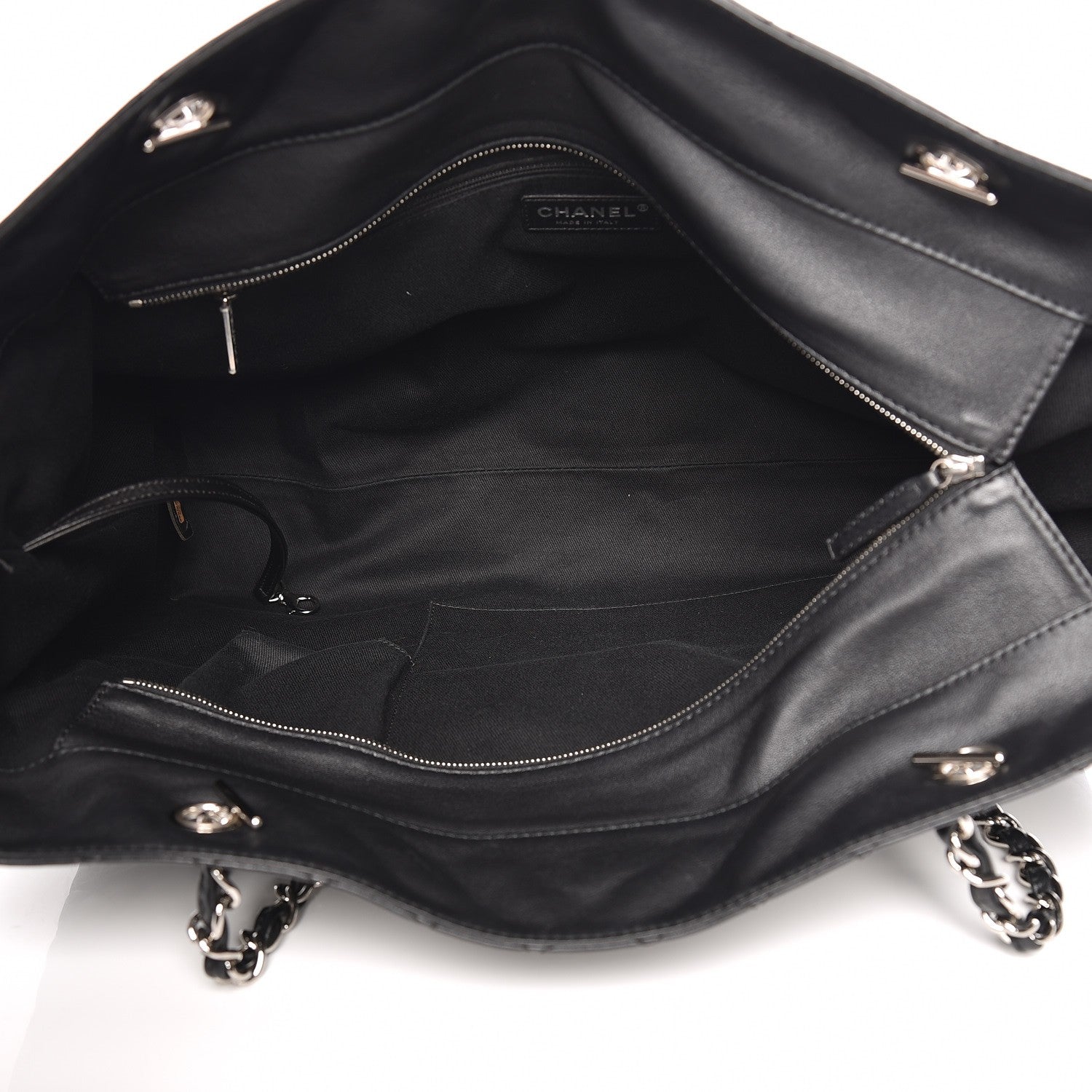 Chanel Calfskin Quilted Large In The Business Tote Black 5 of 7