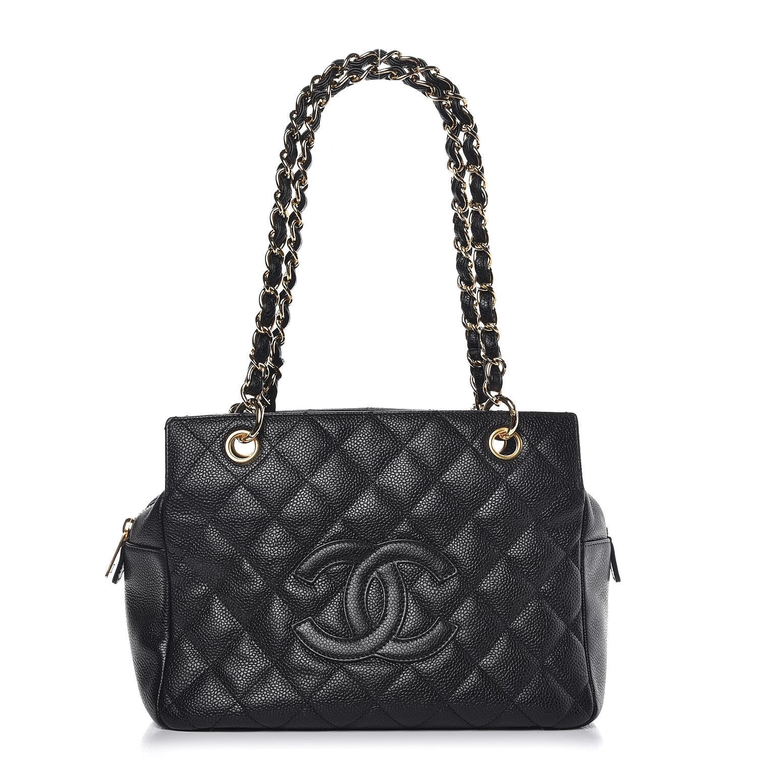 Chanel Caviar Quilted Petit Timeless Tote PTT Black 1 of 8